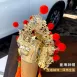 臺灣柳絲帽_金底絨球