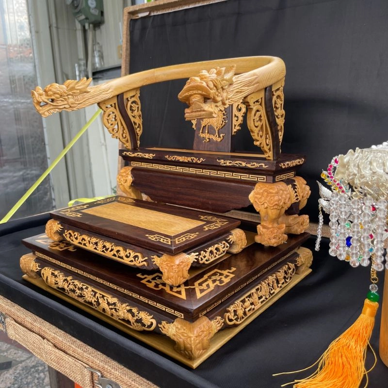 一尺托尺三托椅-黑檀入