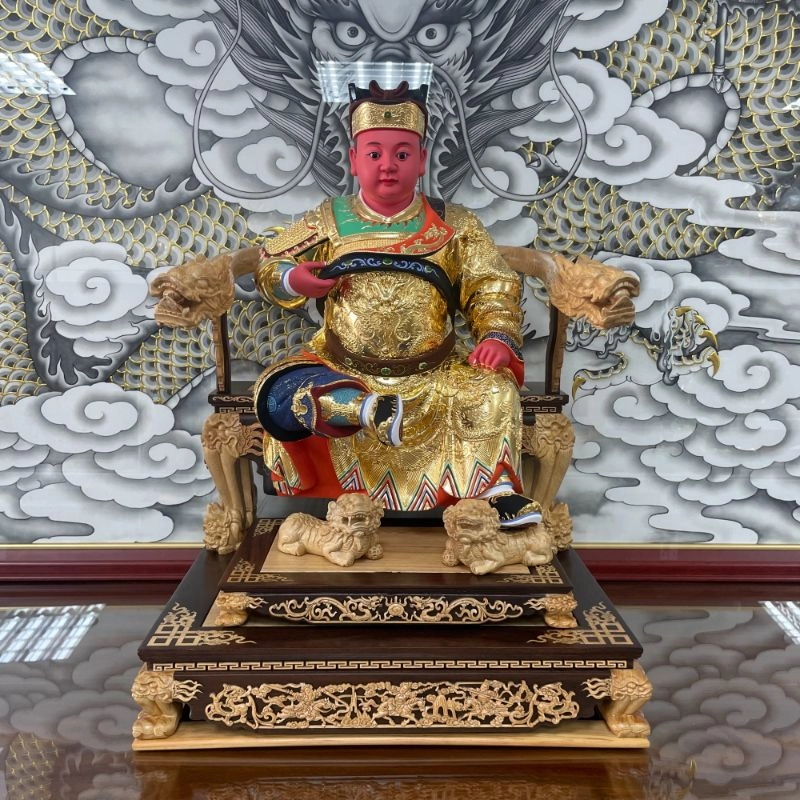 尺六托兩尺托椅-黑檀入踏獅