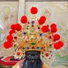 雙色水鑽帽