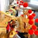 雙色水鑽帽