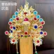 雙色水鑽帽