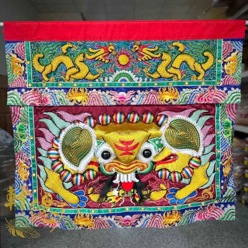 大獅頭酒紅-雙龍金