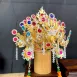 雙色水鑽帽