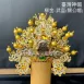 臺灣柳絲帽_金底黃珠