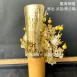 臺灣柳絲帽_金底黃珠