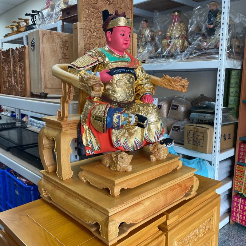 尺六托兩尺托椅-檜木踏獅