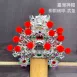 臺灣柳絲帽_銀底絨球