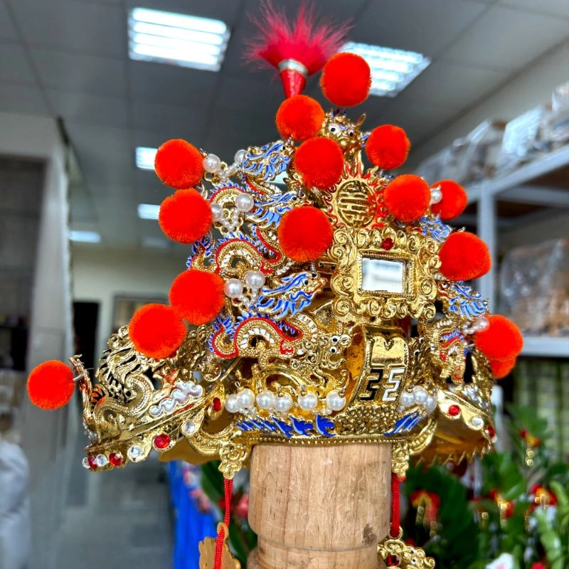 絨球安金紙帽
